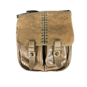 Patricia Nash Armeno 100% Italian Leather‎ Washed Vintage Collection Messenger